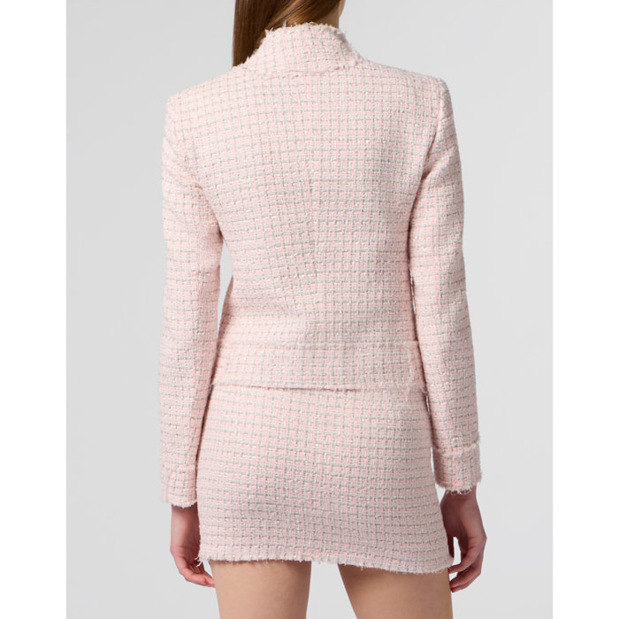 PHILIPP PLEIN Tweed Jacket Crystals