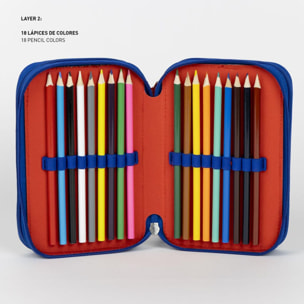 Plumier Con Accesorios Giotto Avengers