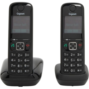 Téléphone sans fil GIGASET AS690 Duo Noir