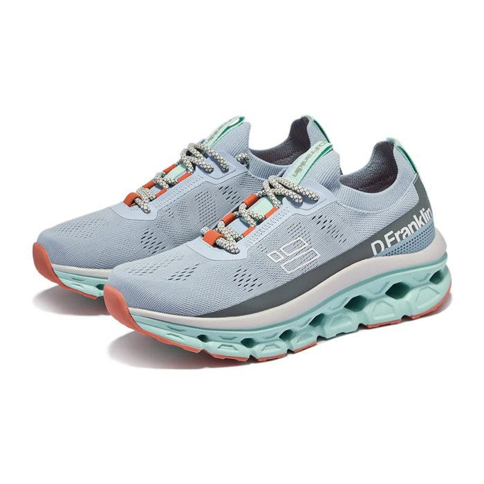 Zapatillas Deportivas  Mujer Aero Light Azul Claro