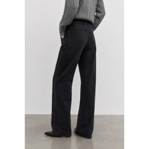 Kocca - Pantaloni in denim da donna a vita alta e gamba larga Donna