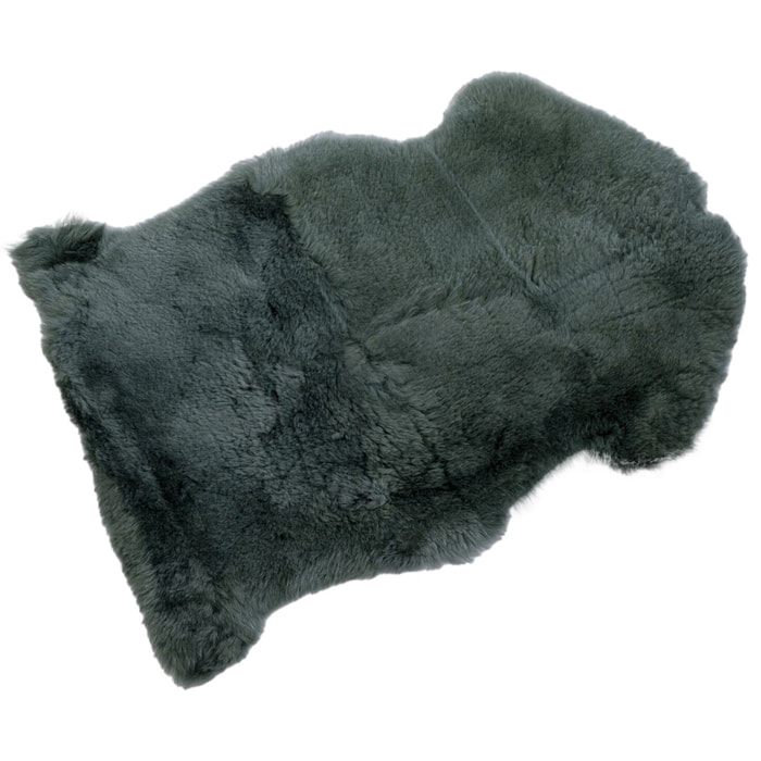 Peau de mouton Heidi 85x60cm vert foncé Kare Design