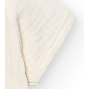 Body bebé manga corta cuello bambula