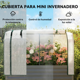 Huerto Urbano Elevado con Cubierta de Invernadero de 140 g/m² PE, Mesa de Cultivo de Metal Galvanizado con Estante Inferior y Forro para Cultivo, Plantas y Flores, 120x55x140 cm, Gris Oscuro