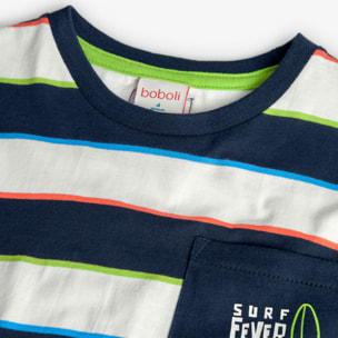 T-Shirt tricot à rayures  -BCI