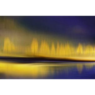 Tableau la nuit jaune Tableau plexiglas