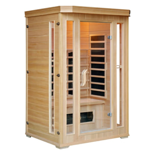 CABINE SAUNA INFRAROUGE 2 PLACES LUXE