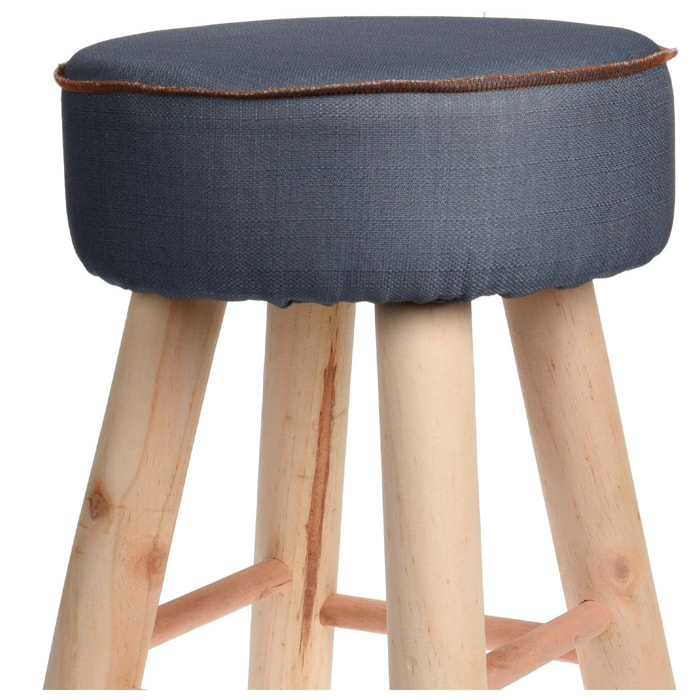 Tabouret weston bois bleu