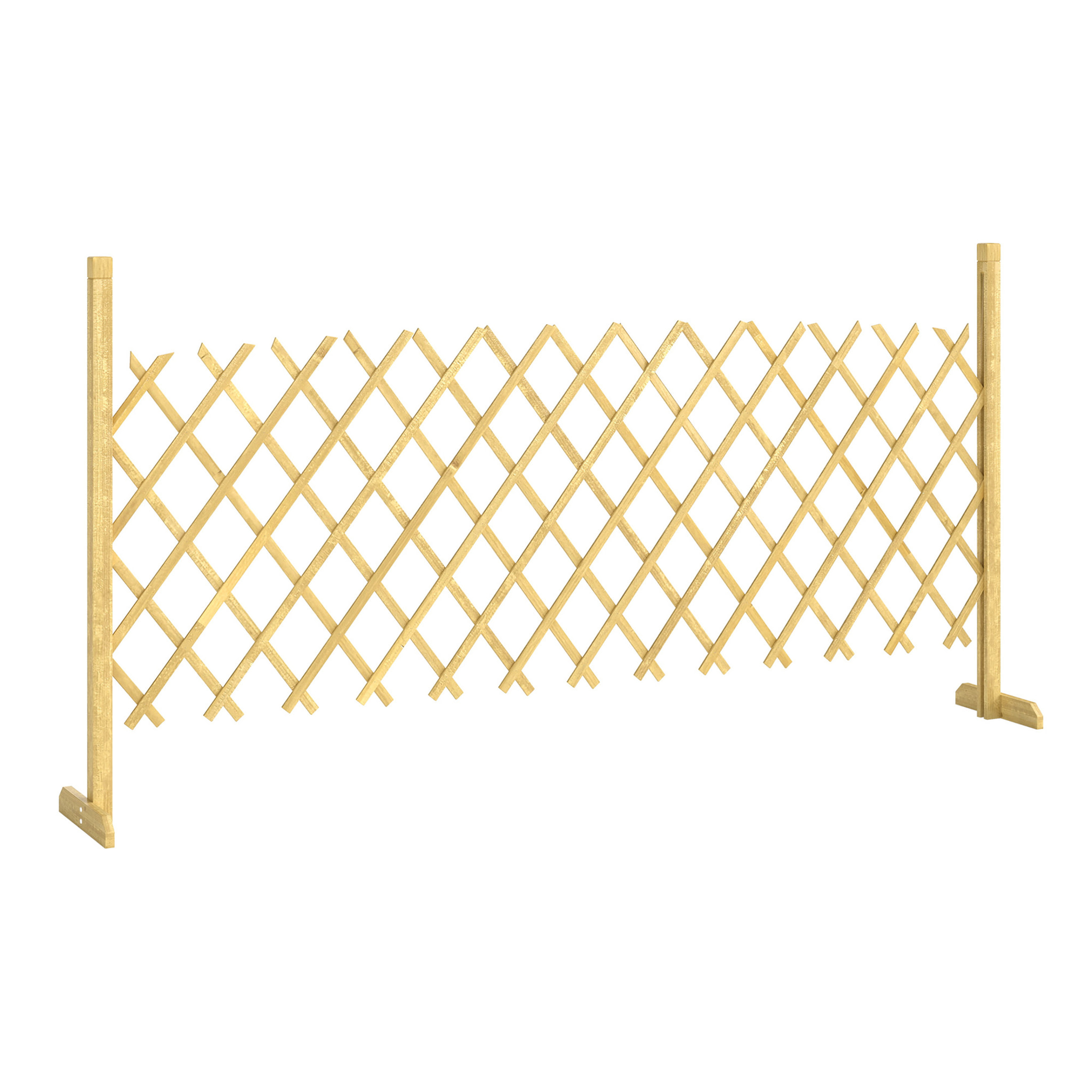 Barrière extensible - 180x30x90cm - bois pré-huilé