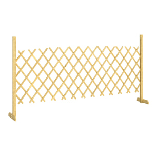 Barrière extensible - 180x30x90cm - bois pré-huilé