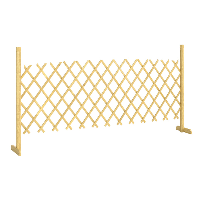 Barrière extensible - 180x30x90cm - bois pré-huilé