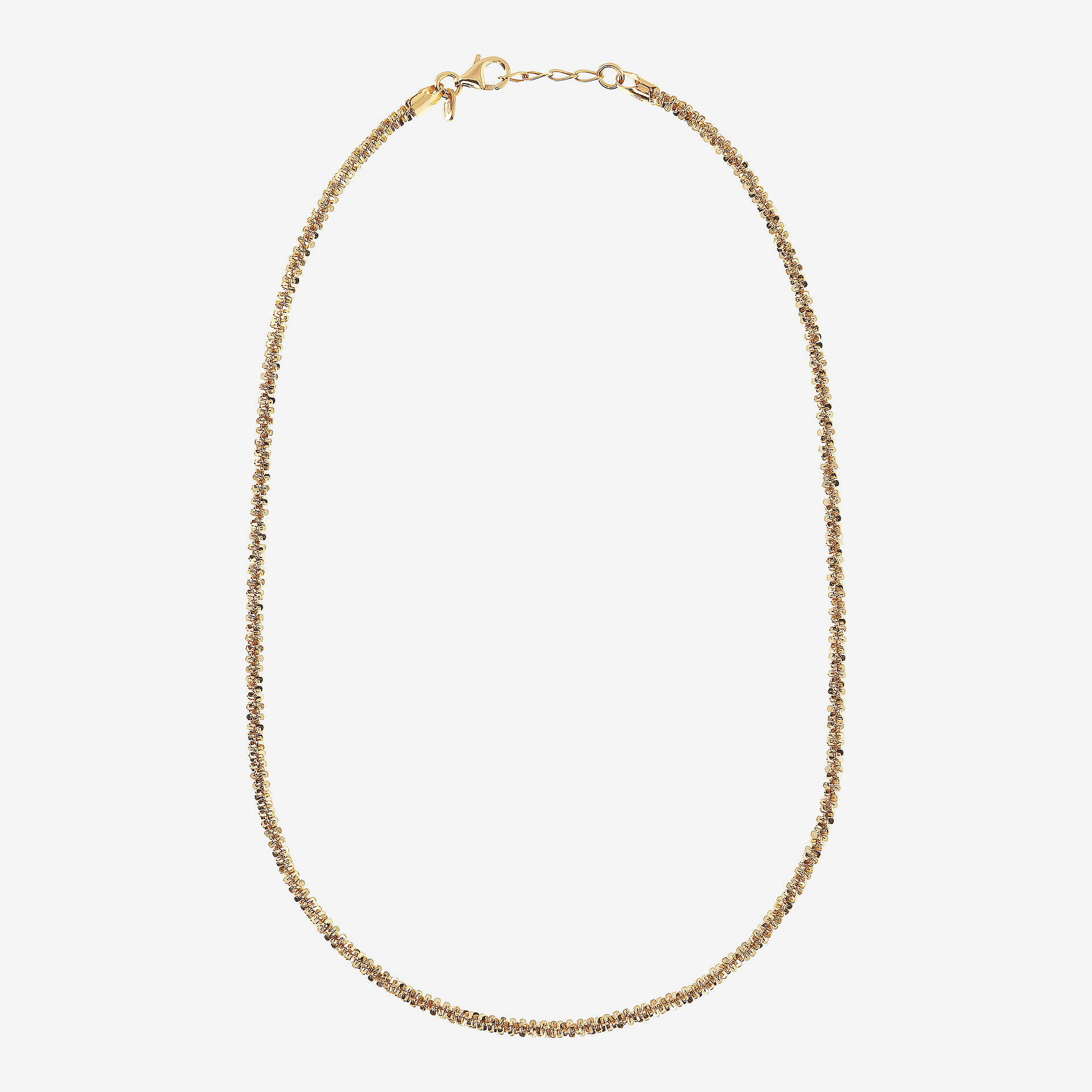 Collana Maglia Margherita in Argento 925 placcato Oro Giallo 18Kt