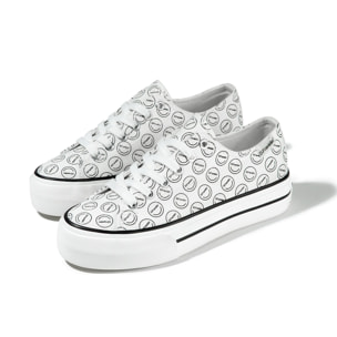 Zapatillas Bajas One Way UV Smiley Pattern D.Franklin