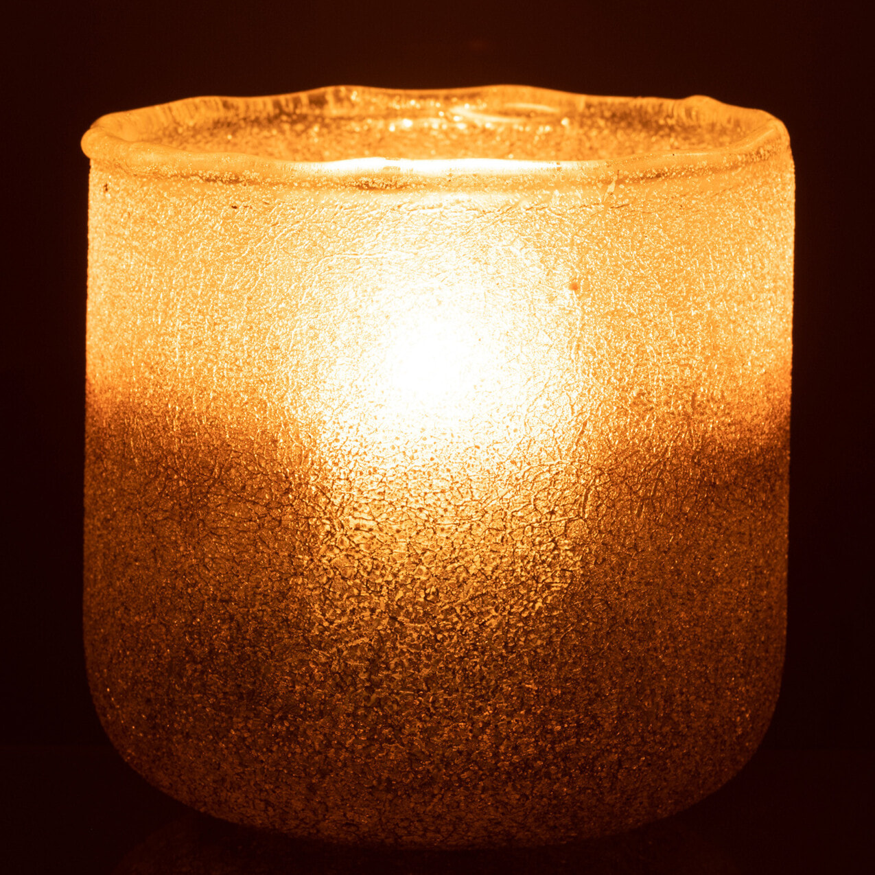 J-Line photophore Camille - verre - rose - large