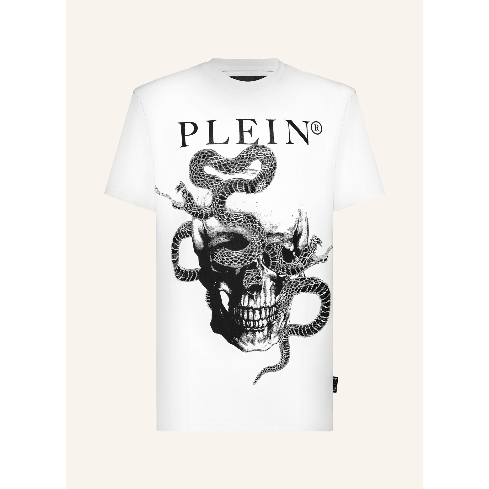 PHILIPP PLEIN T-Shirt Round Neck SNAKE