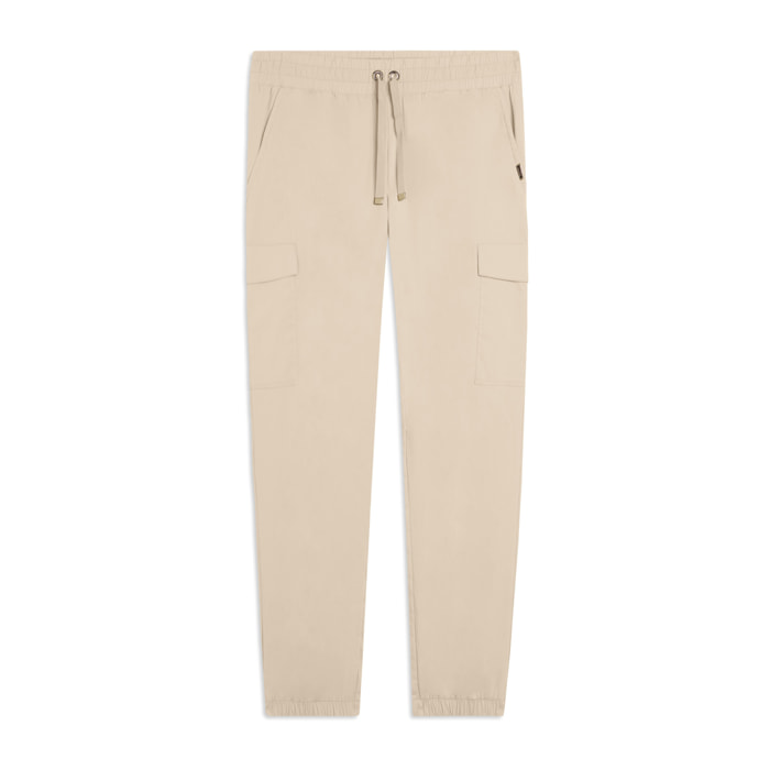 Pantaloni Cargo in Popeline elasticizzato