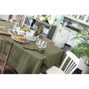 Nappe 150 x 250 cm double gaze de coton gaufrée - 9 coloris - GAIA
