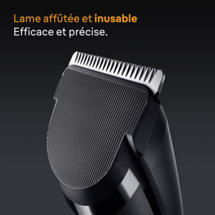 Tondeuse cheveux BRAUN HC5530, molette réglable, 17 hauteurs de coupe, précision 3 mm, autonomie 50 mn