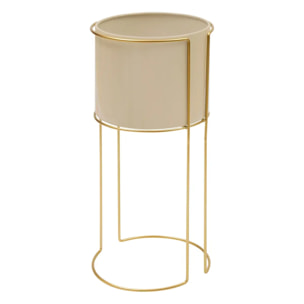 Cache-pot Zigy doré 28x28cm