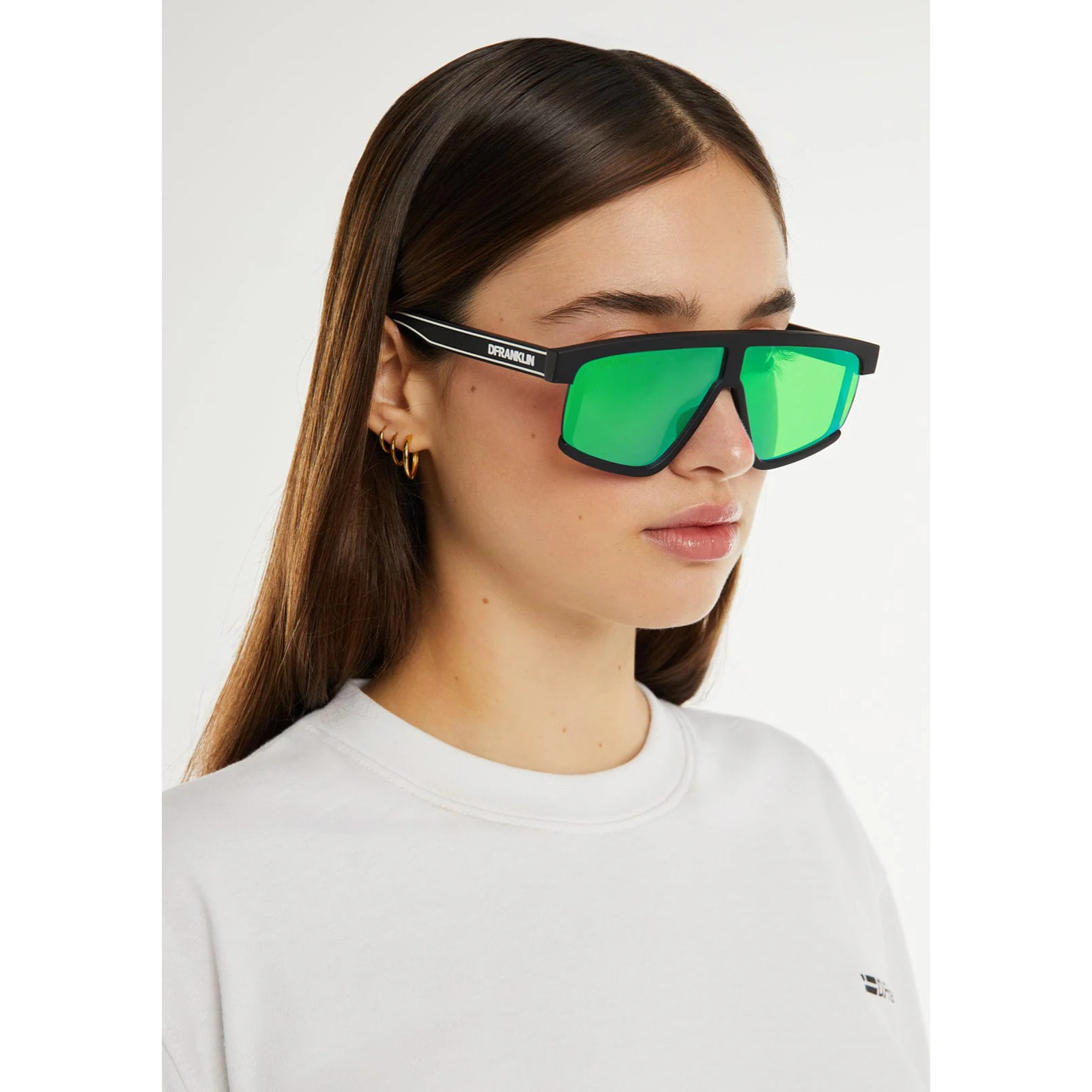 Gafas de Sol Alpha Matt Black / Green D.Franklin