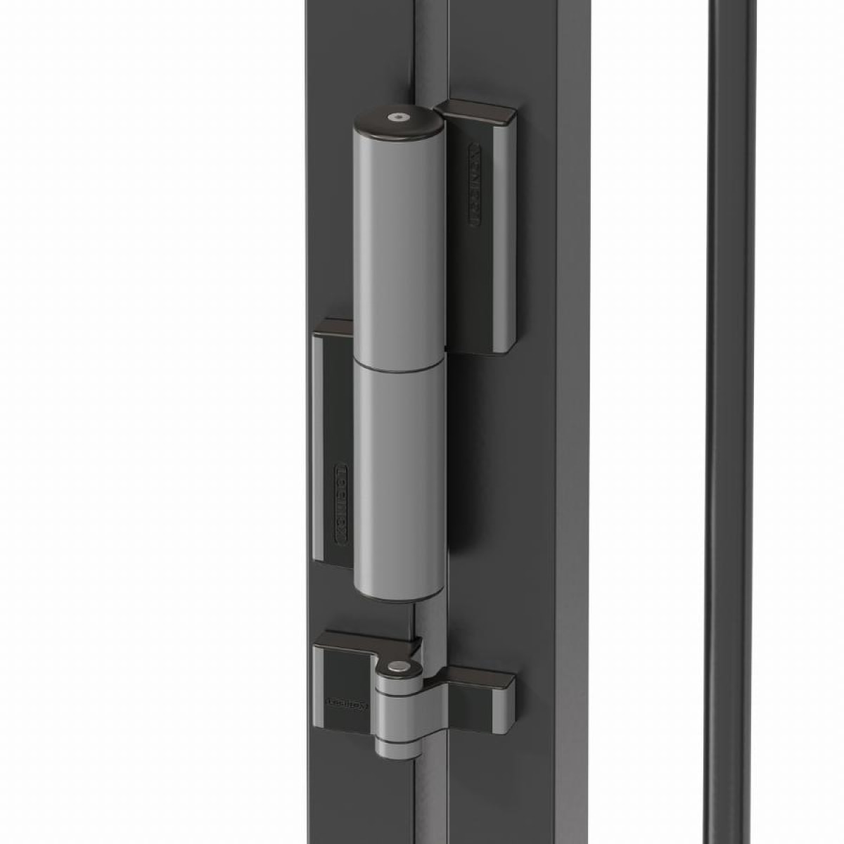 Charnière LOCINOX compact avec rappel de fermeture hydraulique - TIGER-ZILV