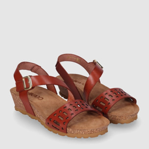 Sandalias de Piel - Cuero - Tacón: 3 cm