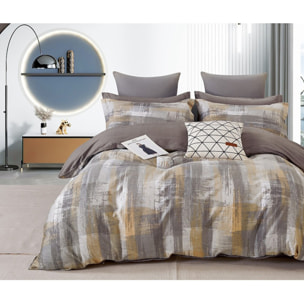 Parure housse de couette 100% percale de coton - Brumel