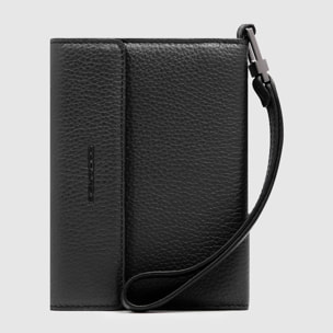 Piquadro Porta passaporto in pelle, schermato con protezione RFID