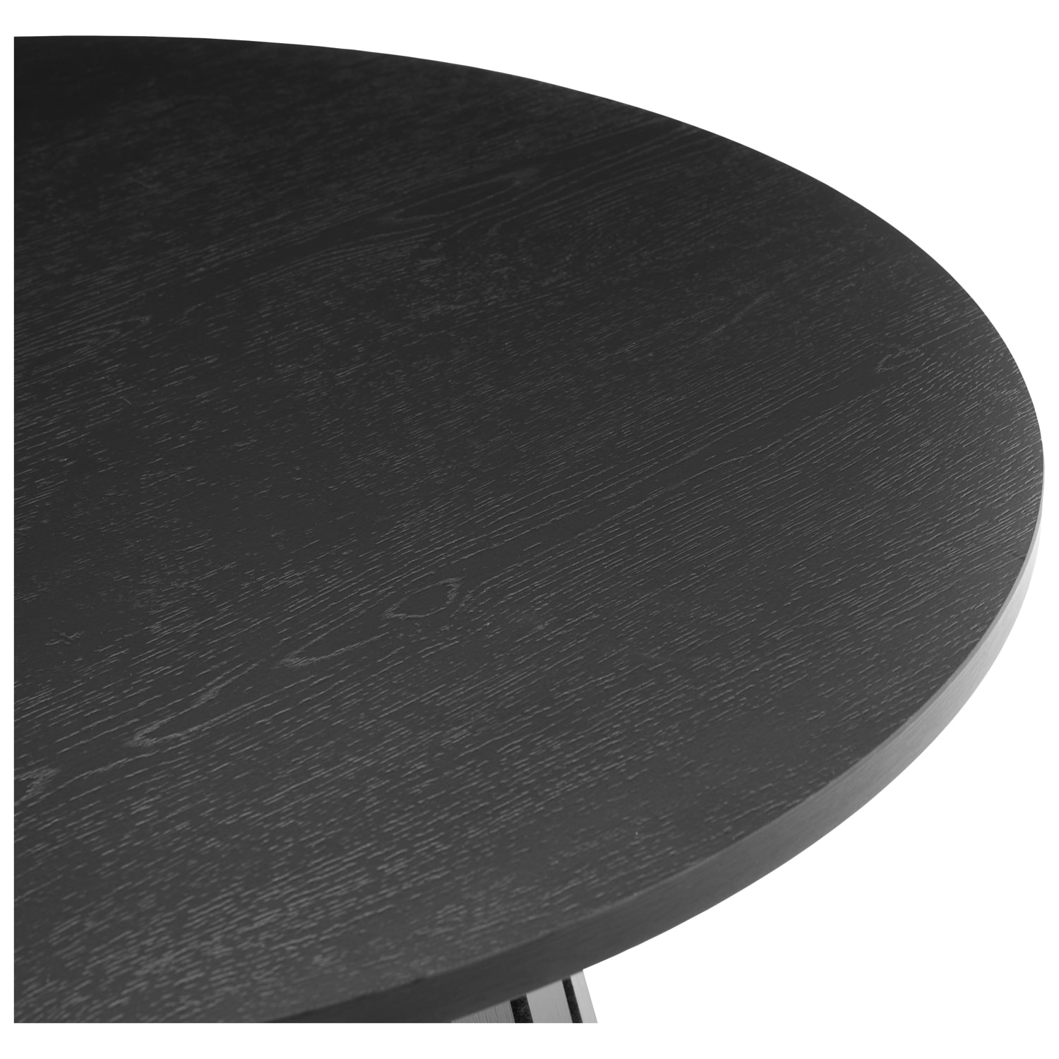 Table basse ronde 80cm style scandinave noire LIV