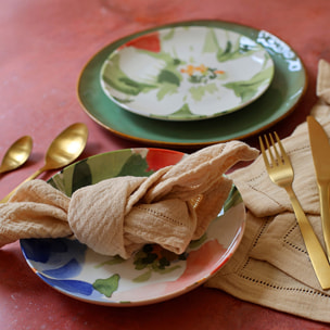 Service de table 36 pièces en porcelaine floral FLORALUX