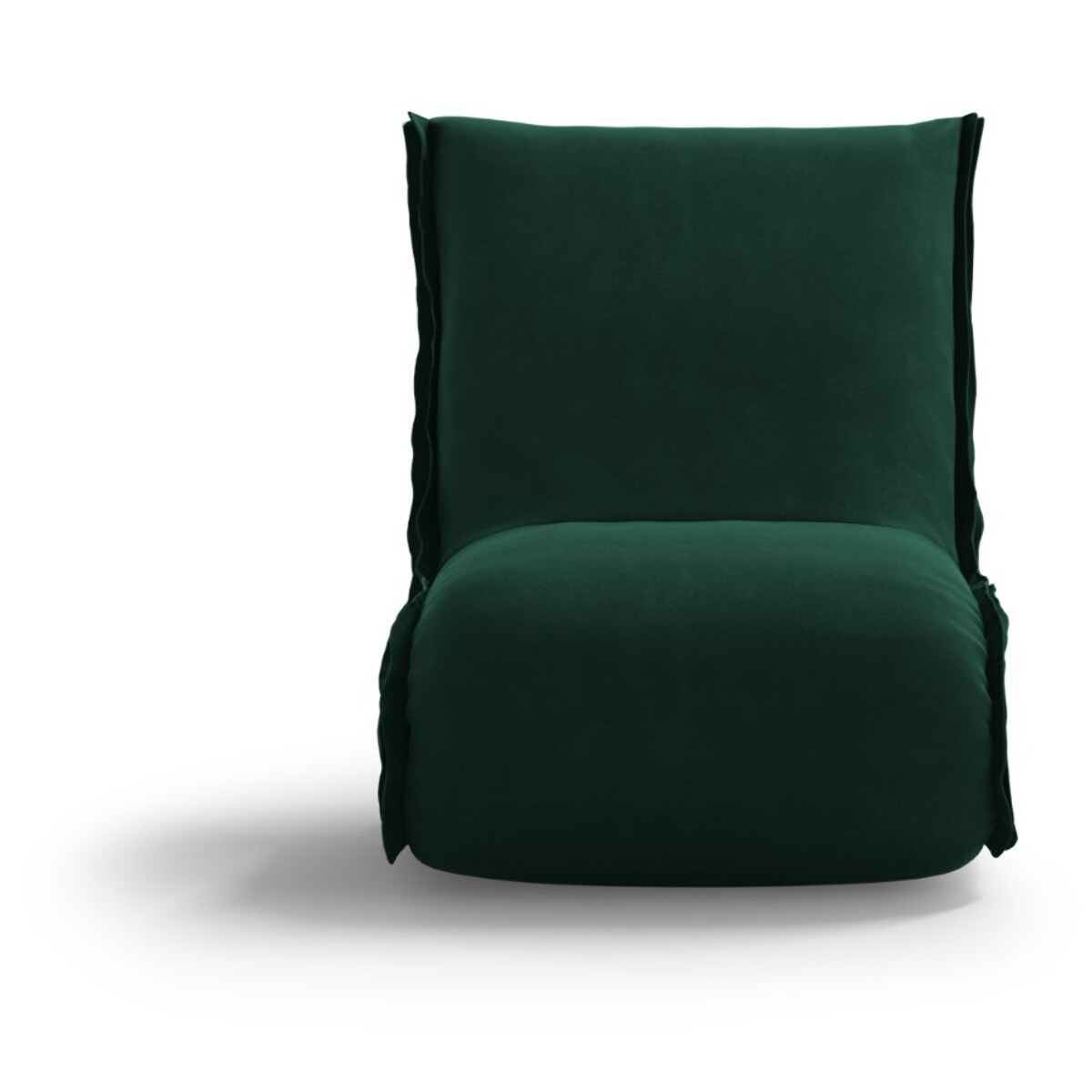 Fauteuil "Adeline" en velours vert bouteille