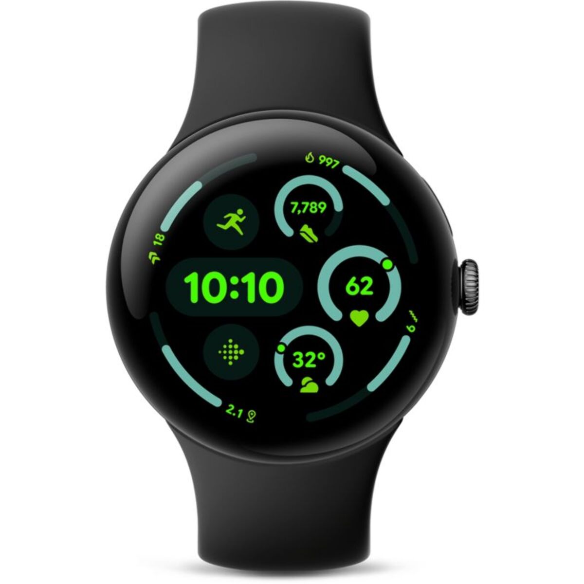 Montre connectée GOOGLE Pixel Watch 3 45mm Noir Mat Bluetooth