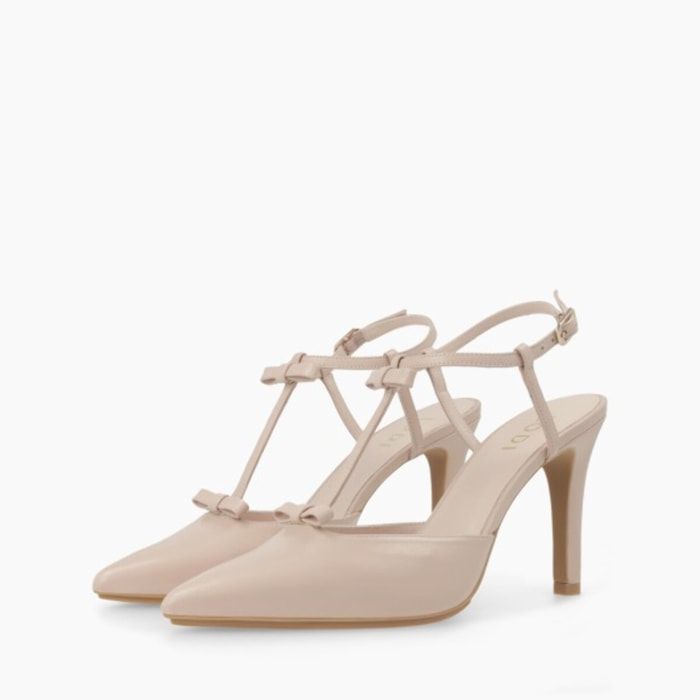 ZAPATOS DE SALÓN NUDE RIEJU-X