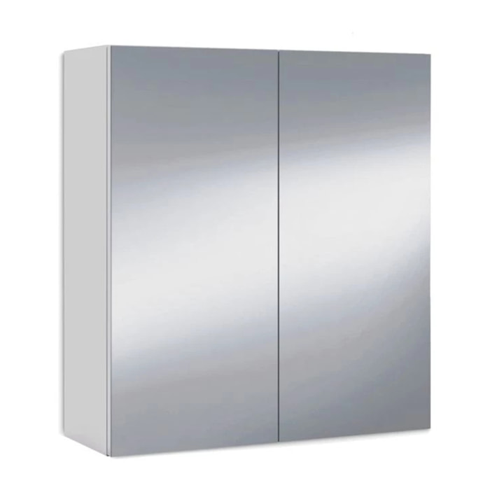 Armario camerino con espejo Blanco brillo