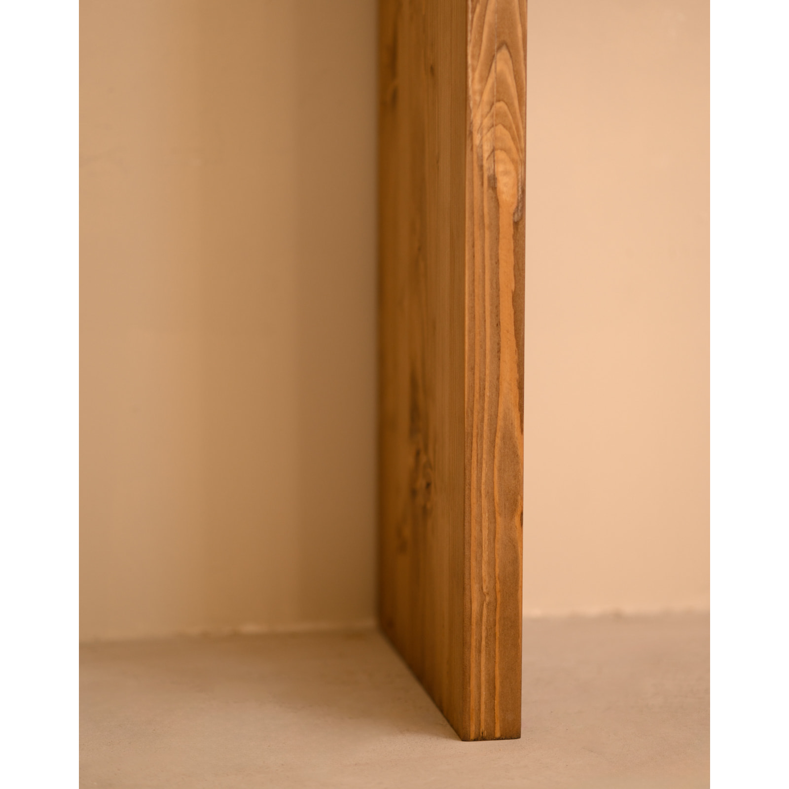 Console en bois massif ton chêne foncé 120x80cm Hauteur: 80 Longueur: 120 Largeur: 30