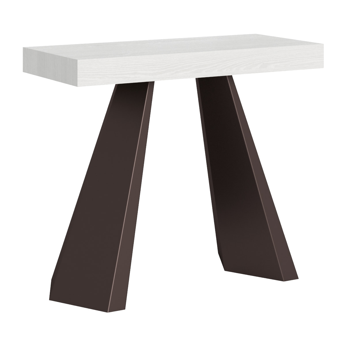 Consola extensible 90x40/300 cm Diamante Premium Fresno Blanco estructura Orso