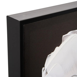 Toile peinte encadrée Mao noir et blanc 116x75cm