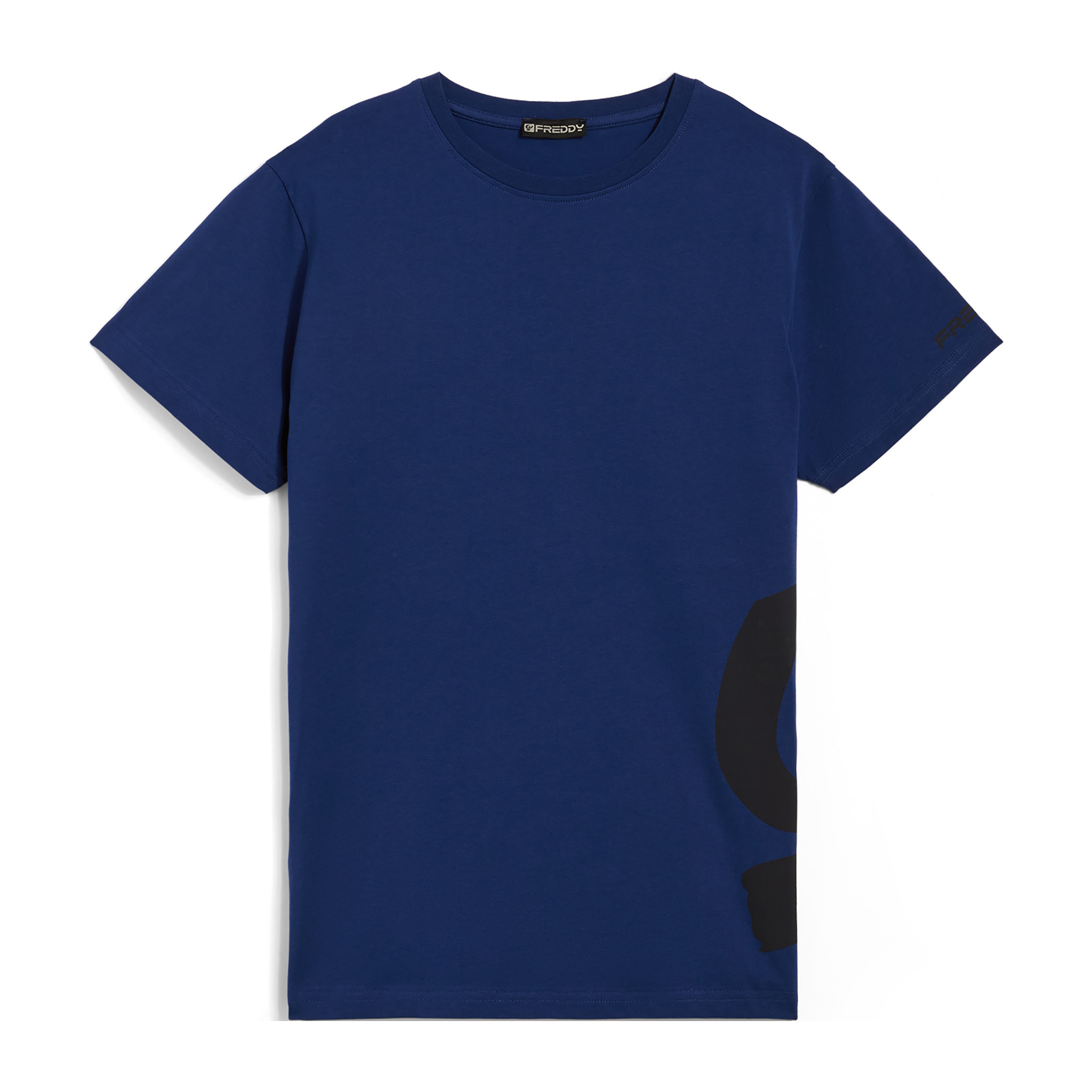 T-shirt da uomo con maxi logo in tono colore sul fianco