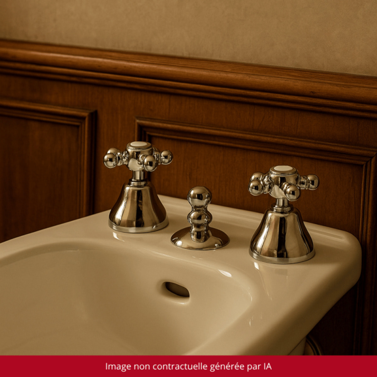 Mélangeur bidet 3 trous PAINI Tiffany Chromé