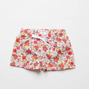 BOXER FLORAL ROJO