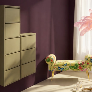 Casier à chaussures Caruso kaki 3 tiroirs Kare Design