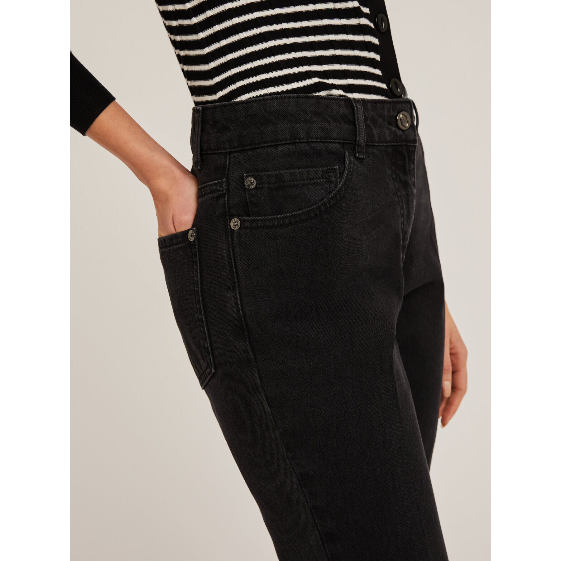 Motivi - Jeans carrot Rianne - Nero