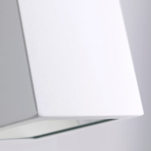 FORLIGHT Aplique de pared exterior Karen Big acabado Blanco IP44 15W E27