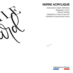 Tableau citation hustle hard Tableau plexiglas