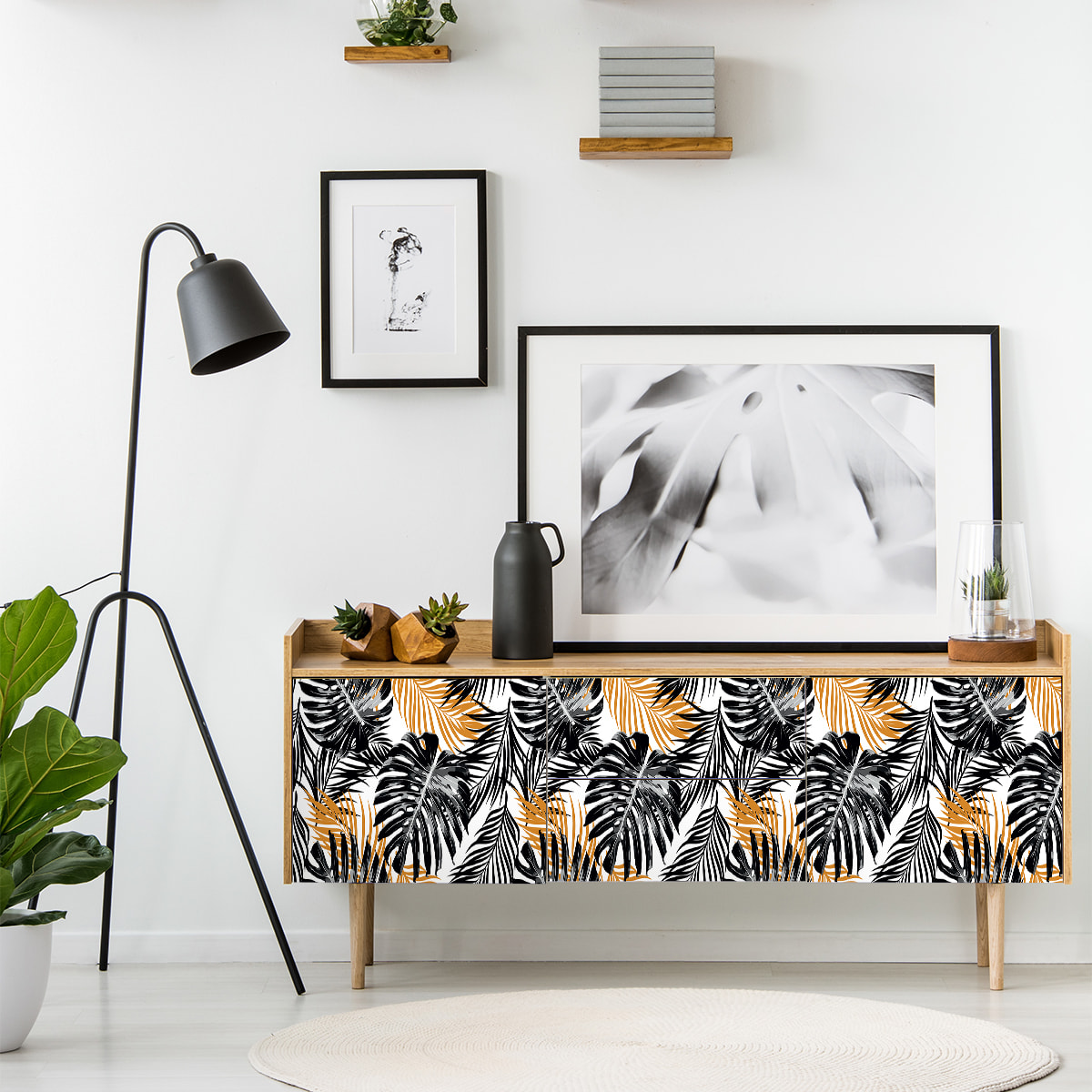 Sticker meuble tropical Hao 40 x 60 cm