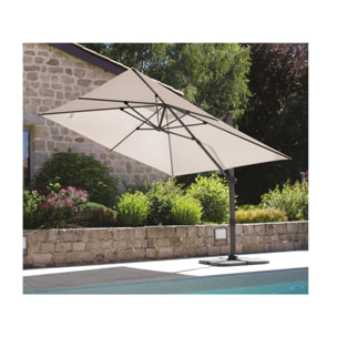 Parasol déporté 4x3m - lin - SAPHIR