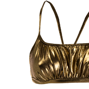 TRUSSARDI reggiseno fascia mare donna gold lux