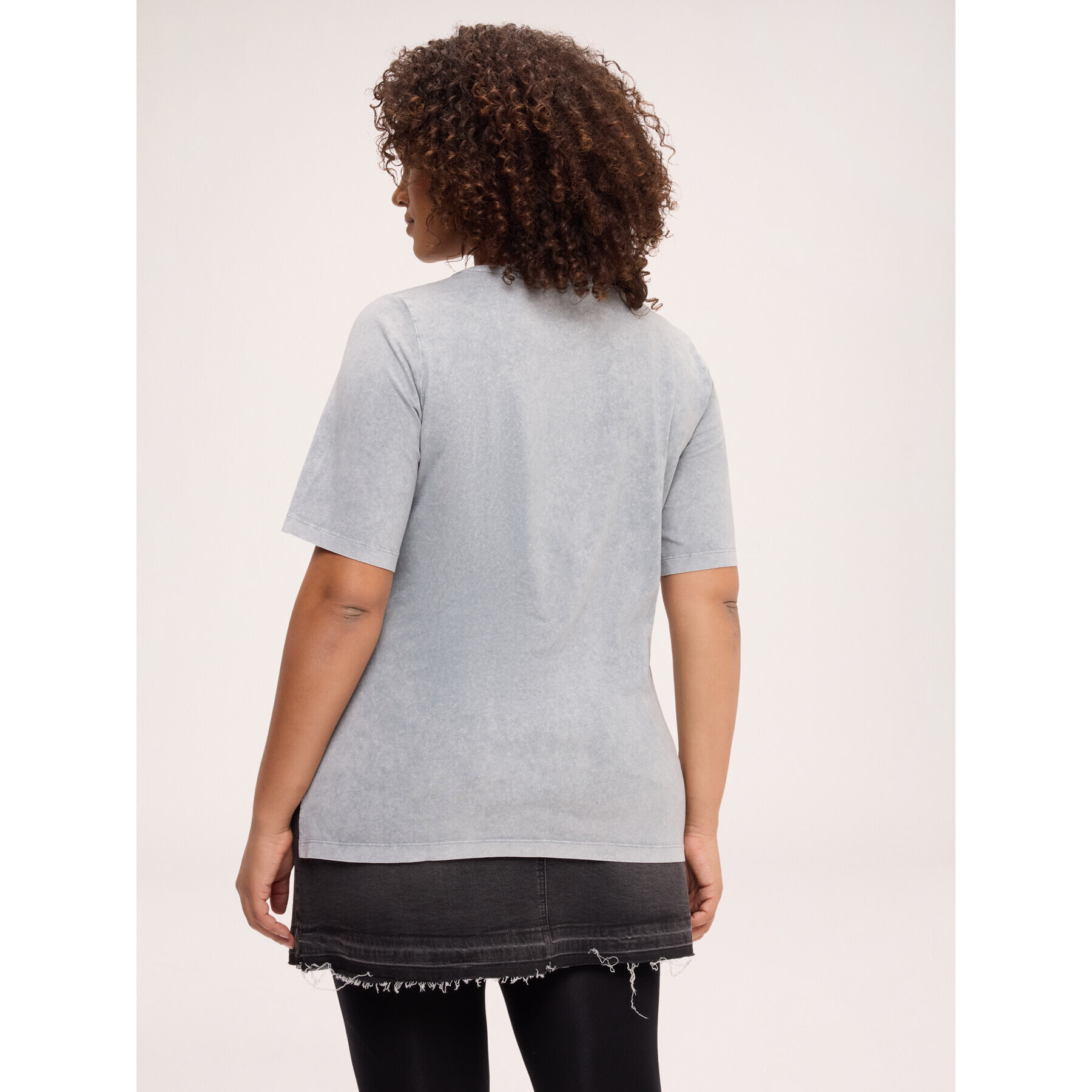 Fiorella Rubino - T-shirt in cotone con applicazioni - Grigio