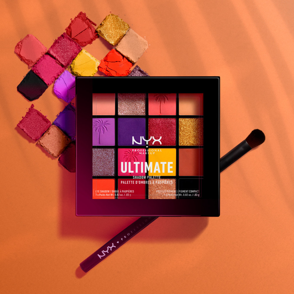 Nyx Professional Makeup Palette De Fards A Paupières Ultimate 16 Teintes Festival