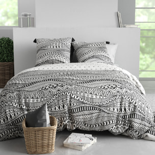 Parure Housse De Couette 3pcs 100% Coton 57 Fils OHANA